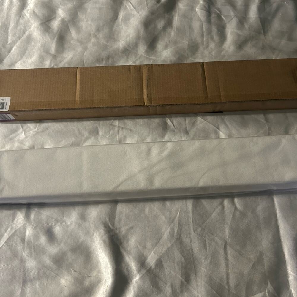 31” by72” cordless Roman white clothwindow shades